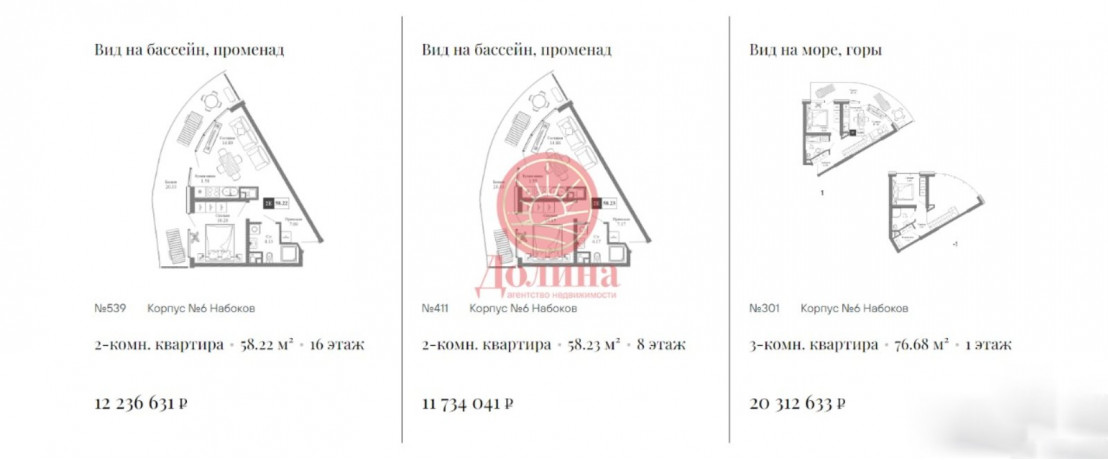 ЖК Крымская Резиденция - корпус Набоков г.Алушта