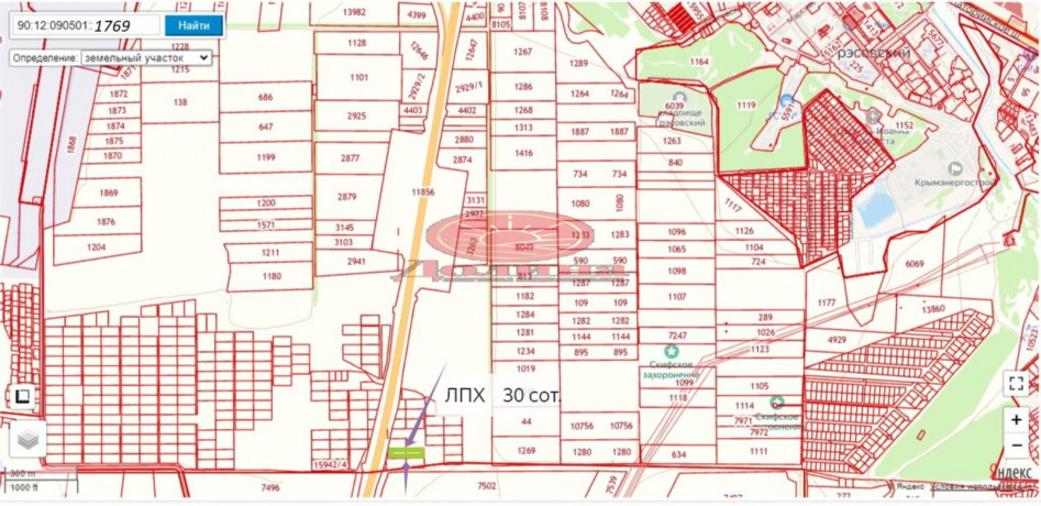 Участок 30 соток Мирновское с/п Симферопольский район