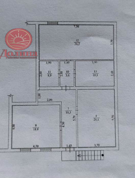 4-комнатная квартира 95 кв.м  г. Симферополь 