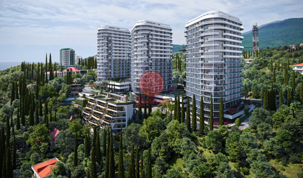 1-комнатная квартира 52,6 кв.м в г. Алушта