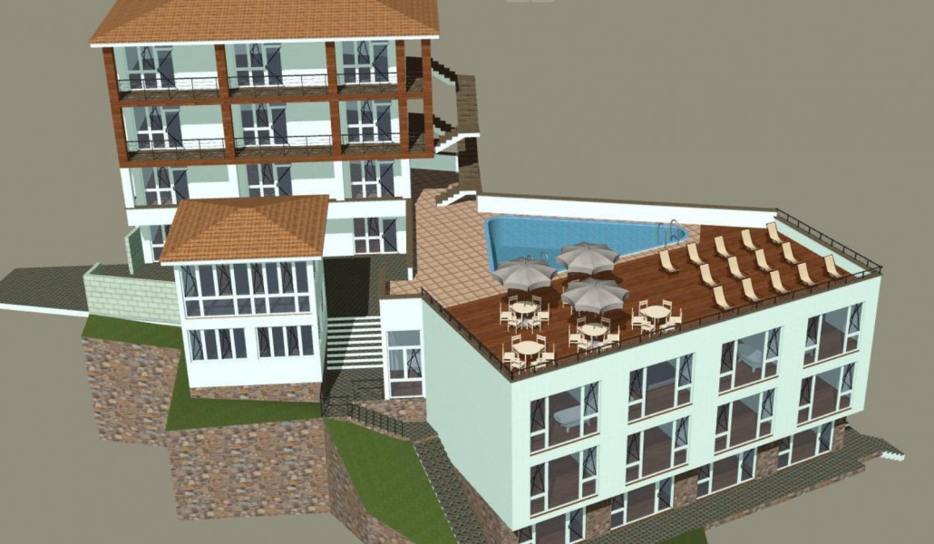 Продается гостиница 413 кв.м  пгт Гурзуф Крым